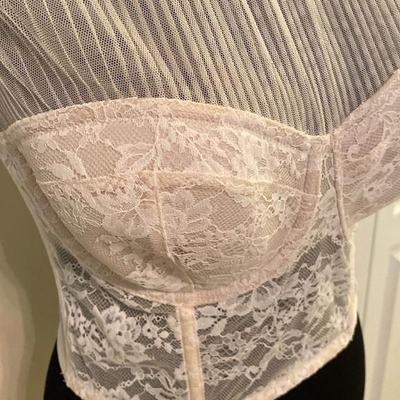 NWT - Victoria’s Secret - Corset Bra with built in lace high neck cami - Picture 3 of 8